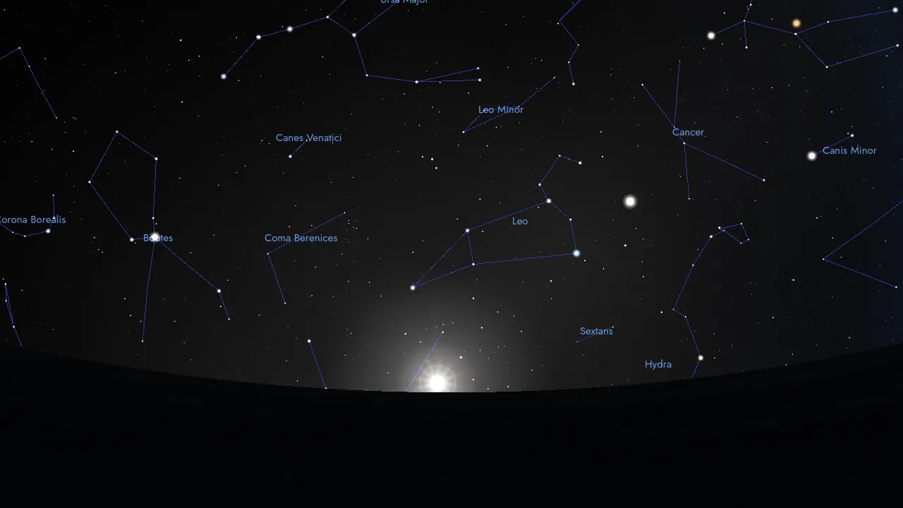 Fig. 1 - Vernal equinox in 11010 BC