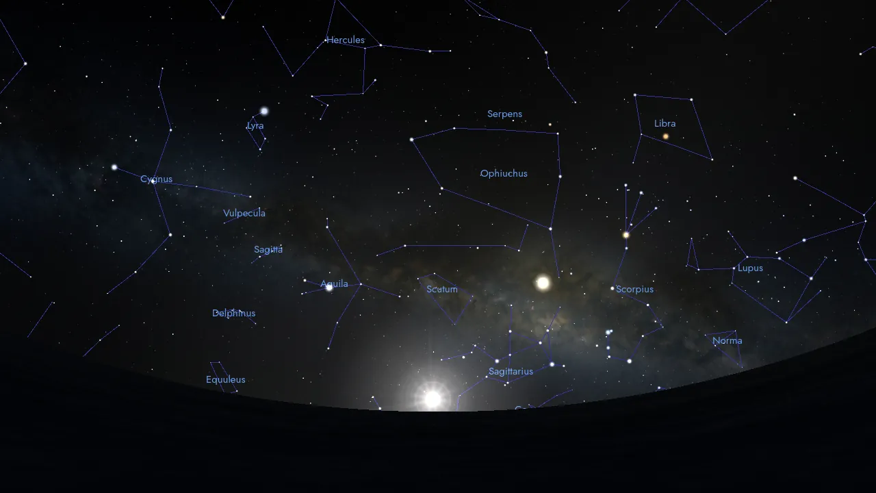 Fig. 1 - Vernal equinox in 19'650 BC