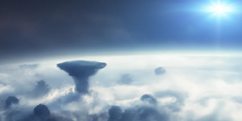 Ill. 1 - Research vessel in cloud formations