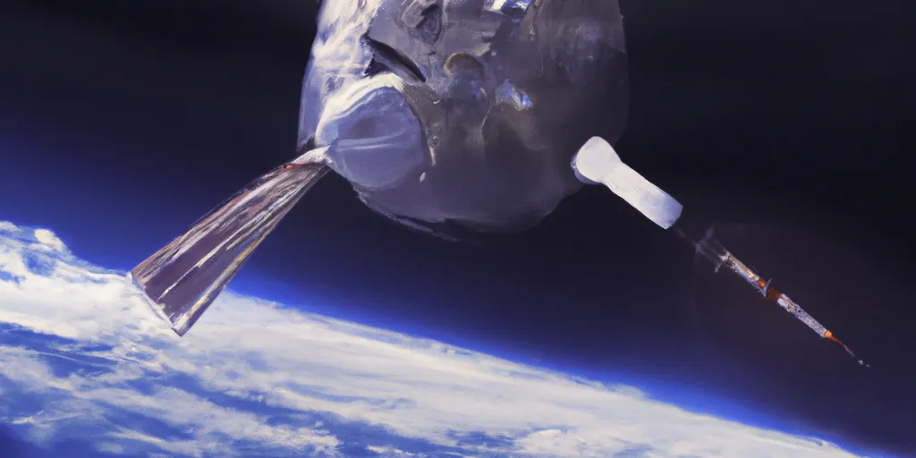 Ill. 3 - Geodetic satellite in orbit